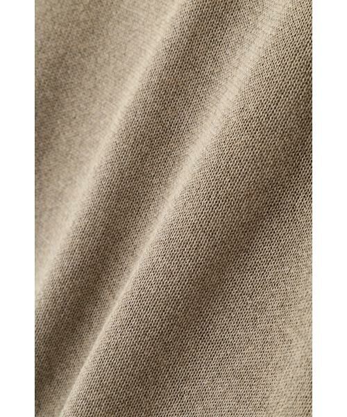 human woman / ヒューマンウーマン ニット・セーター | 【ウォッシャブル】ペーパーヤーンヘンリネックベスト | 詳細11