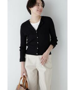 human woman / ヒューマンウーマン ニット・セーター | ◆コットン混ＵＶカットクルーカーディガン