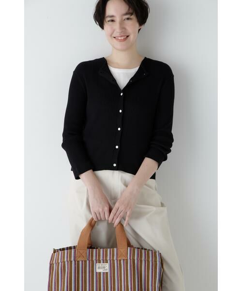human woman / ヒューマンウーマン ニット・セーター | ◆コットン混ＵＶカットクルーカーディガン | 詳細9