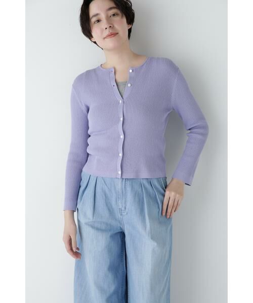 human woman / ヒューマンウーマン ニット・セーター | ◆コットン混ＵＶカットクルーカーディガン | 詳細18