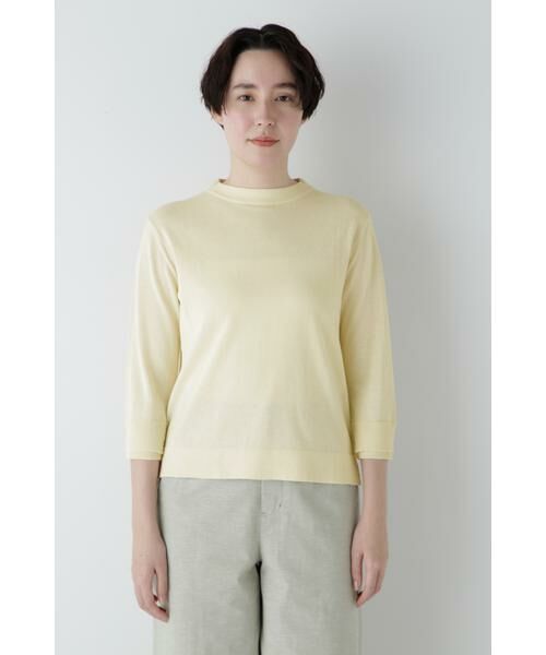 human woman / ヒューマンウーマン ニット・セーター | ◆コットン混ＵＶカットモックネックプルオーバー | 詳細5