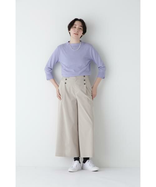 human woman / ヒューマンウーマン ニット・セーター | ◆コットン混ＵＶカットモックネックプルオーバー | 詳細14