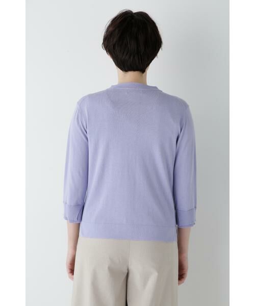 human woman / ヒューマンウーマン ニット・セーター | ◆コットン混ＵＶカットモックネックプルオーバー | 詳細17