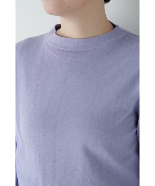 human woman / ヒューマンウーマン ニット・セーター | ◆コットン混ＵＶカットモックネックプルオーバー | 詳細18