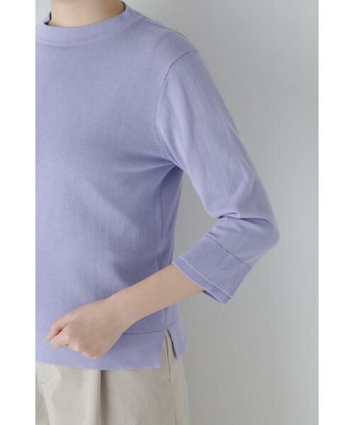 human woman / ヒューマンウーマン ニット・セーター | ◆コットン混ＵＶカットモックネックプルオーバー | 詳細19