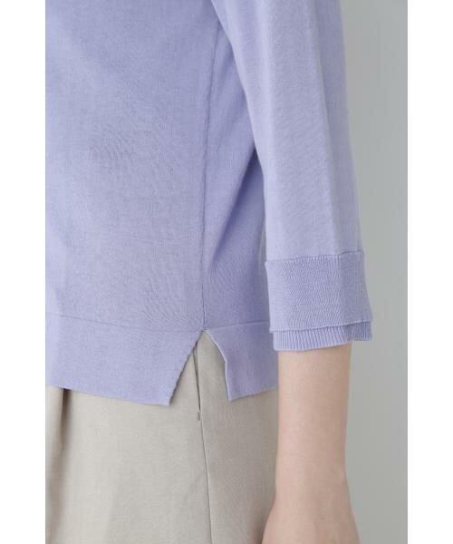 human woman / ヒューマンウーマン ニット・セーター | ◆コットン混ＵＶカットモックネックプルオーバー | 詳細20