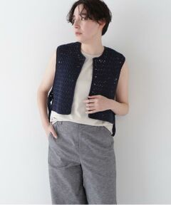human woman / ヒューマンウーマン ニット・セーター | ◆コットンクロシェベスト