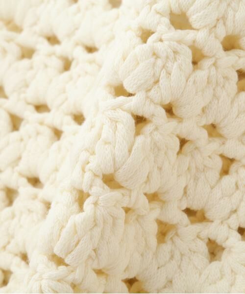 human woman / ヒューマンウーマン ニット・セーター | ◆コットンクロシェベスト | 詳細9