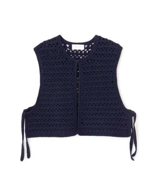 human woman / ヒューマンウーマン ニット・セーター | ◆コットンクロシェベスト | 詳細10