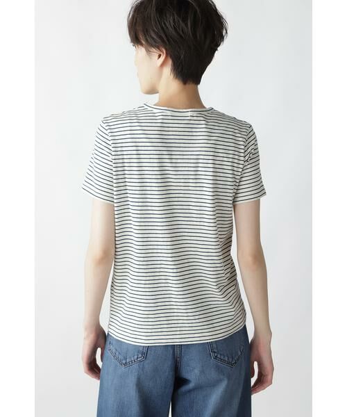 human woman / ヒューマンウーマン カットソー | ＯＴ　ラフィボーダーＴ | 詳細2