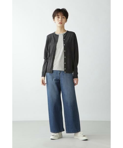 human woman / ヒューマンウーマン カットソー | ＯＴ　ラフィボーダーＴ | 詳細6