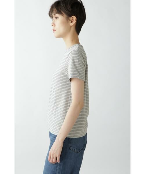human woman / ヒューマンウーマン カットソー | ＯＴ　ラフィボーダーＴ | 詳細7