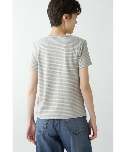 human woman / ヒューマンウーマン カットソー | ＯＴ　ラフィボーダーＴ | 詳細8