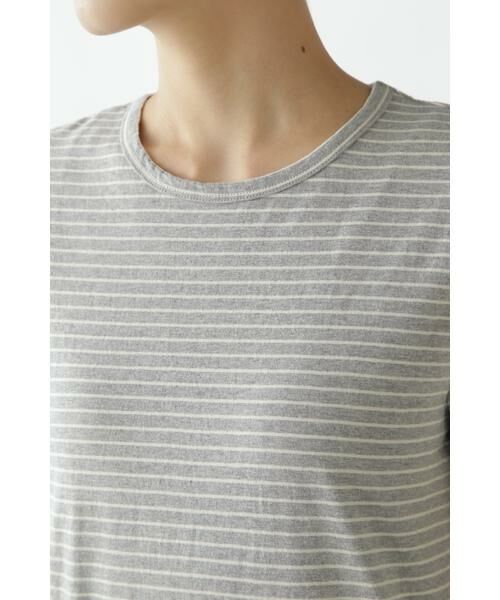 human woman / ヒューマンウーマン カットソー | ＯＴ　ラフィボーダーＴ | 詳細9