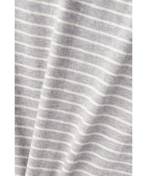 human woman / ヒューマンウーマン カットソー | ＯＴ　ラフィボーダー長袖Ｔ | 詳細6