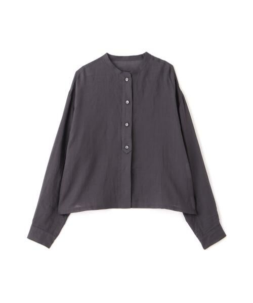 human woman / ヒューマンウーマン シャツ・ブラウス | ◆ラミーバンドカラーシャツブラウス | 詳細29