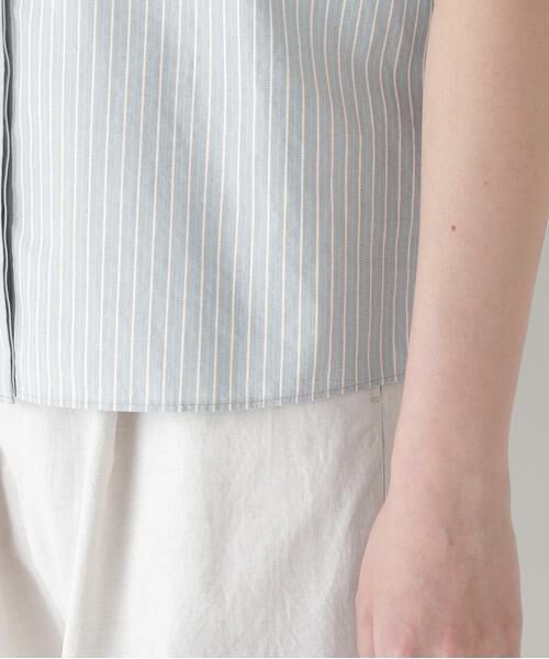 human woman / ヒューマンウーマン シャツ・ブラウス | ◆ストライプローンカレンダードルマンボザムシャツ | 詳細9
