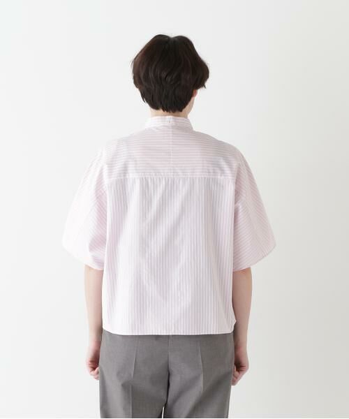 human woman / ヒューマンウーマン シャツ・ブラウス | ◆ストライプローンカレンダードルマンボザムシャツ | 詳細20
