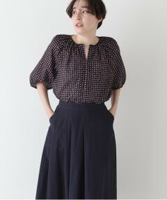 human woman / ヒューマンウーマン シャツ・ブラウス | ◆プリントギャザーブラウス