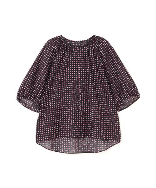 human woman / ヒューマンウーマン シャツ・ブラウス | ◆プリントギャザーブラウス | 詳細1