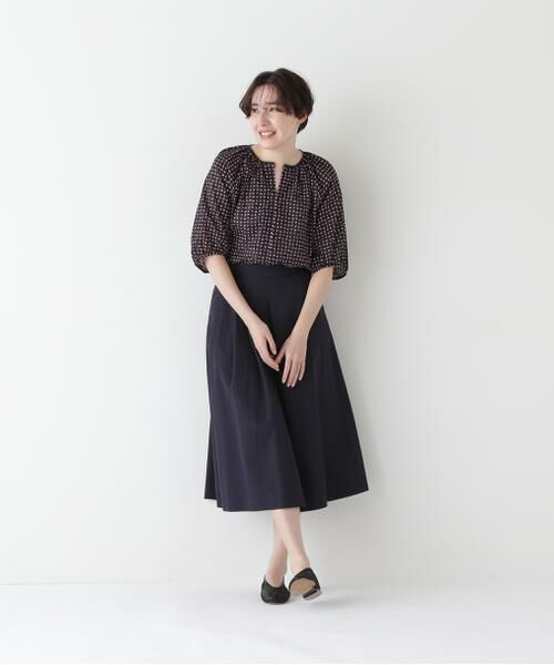 human woman / ヒューマンウーマン シャツ・ブラウス | ◆プリントギャザーブラウス | 詳細3