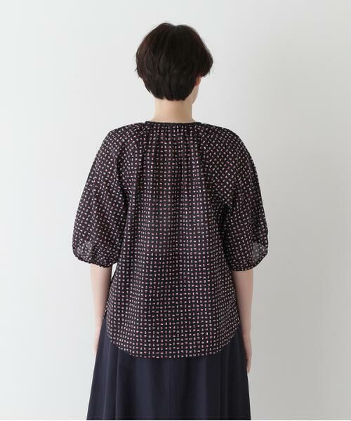 human woman / ヒューマンウーマン シャツ・ブラウス | ◆プリントギャザーブラウス | 詳細5