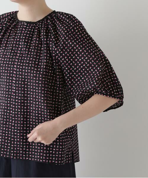 human woman / ヒューマンウーマン シャツ・ブラウス | ◆プリントギャザーブラウス | 詳細7