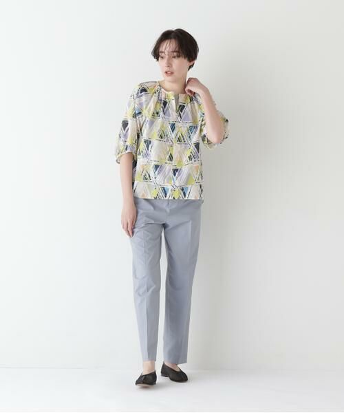 human woman / ヒューマンウーマン シャツ・ブラウス | ◆プリントギャザーブラウス | 詳細12