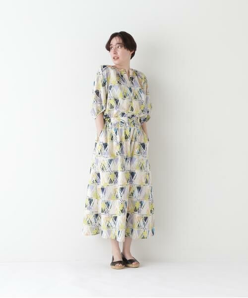 human woman / ヒューマンウーマン シャツ・ブラウス | ◆プリントギャザーブラウス | 詳細13