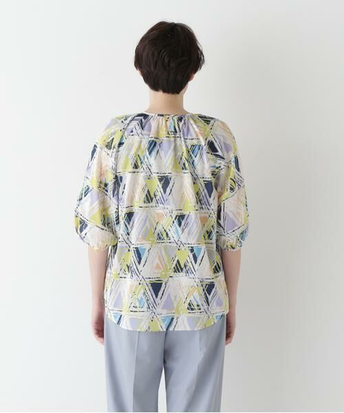 human woman / ヒューマンウーマン シャツ・ブラウス | ◆プリントギャザーブラウス | 詳細15