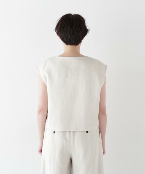 human woman / ヒューマンウーマン シャツ・ブラウス | ◆リネンボックスブラウス | 詳細6