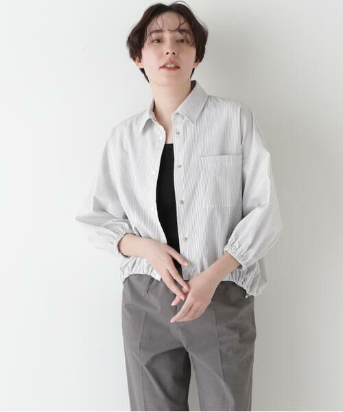 human woman / ヒューマンウーマン シャツ・ブラウス | ◆サッカーブラウス | 詳細2