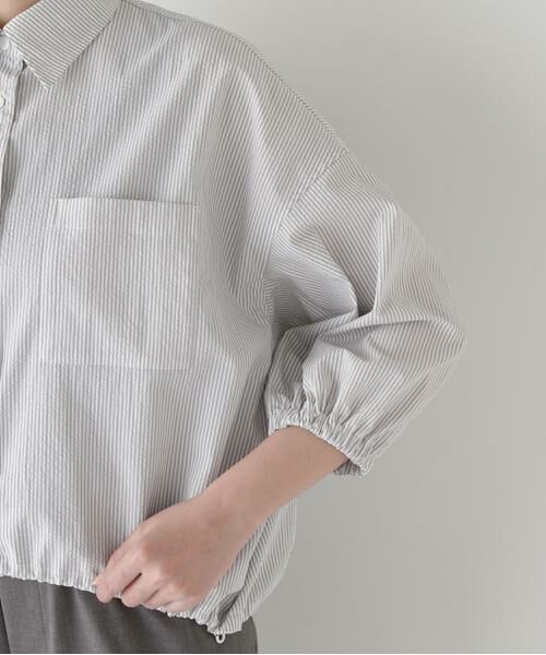 human woman / ヒューマンウーマン シャツ・ブラウス | ◆サッカーブラウス | 詳細7