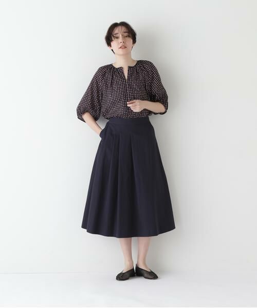 human woman / ヒューマンウーマン スカート | ◆Ｃ／Ｌウェザーアシンメトリータックスカート | 詳細2