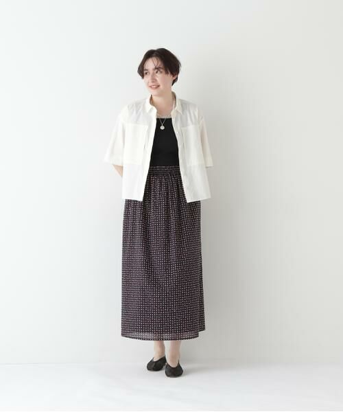 human woman / ヒューマンウーマン スカート | ◆プリントギャザーフレアースカート | 詳細2