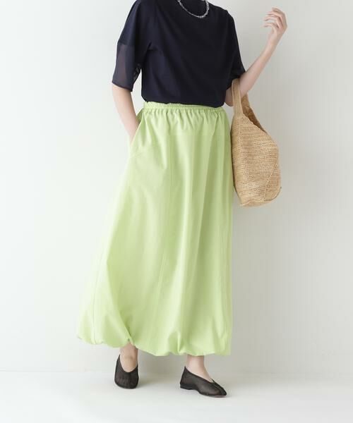 human woman / ヒューマンウーマン スカート | ◆ドライポリエステルストレッチポプリンスカート | 詳細2