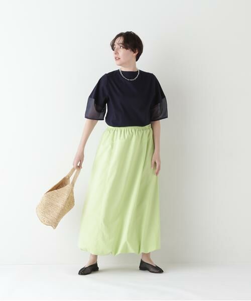 human woman / ヒューマンウーマン スカート | ◆ドライポリエステルストレッチポプリンスカート | 詳細3