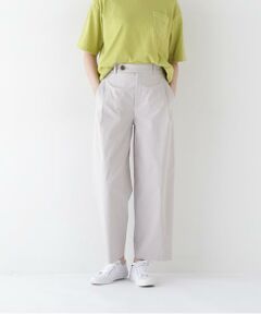 human woman / ヒューマンウーマン パンツ | ◆ドビーストレッチワンタックセミワイドパンツ