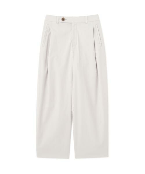 human woman / ヒューマンウーマン パンツ | ◆ドビーストレッチワンタックセミワイドパンツ | 詳細1