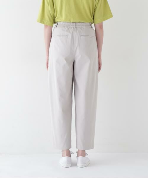 human woman / ヒューマンウーマン パンツ | ◆ドビーストレッチワンタックセミワイドパンツ | 詳細10