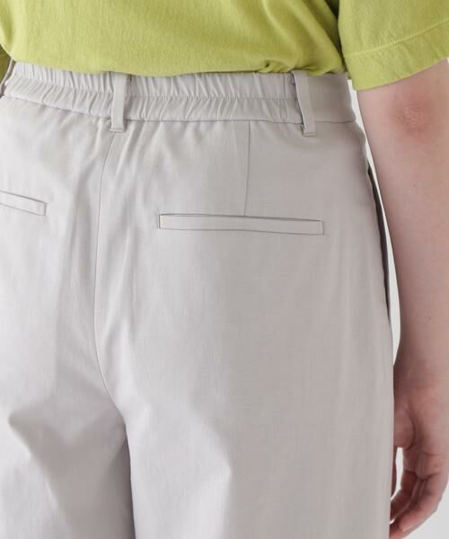 human woman / ヒューマンウーマン パンツ | ◆ドビーストレッチワンタックセミワイドパンツ | 詳細13