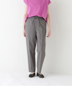 human woman / ヒューマンウーマン パンツ | 【接触冷感】ポプリンストレッチドローストリングテーパードパンツ