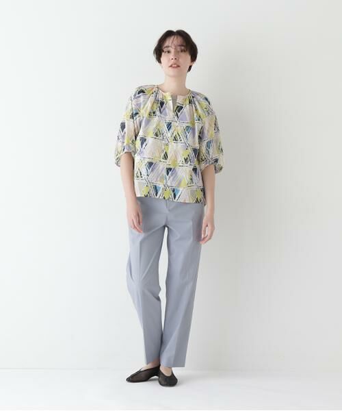 human woman / ヒューマンウーマン パンツ | 【接触冷感】ポプリンストレッチドローストリングテーパードパンツ | 詳細5