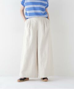 human woman / ヒューマンウーマン パンツ | ◆リネンタック入りバギーパンツ