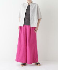 human woman / ヒューマンウーマン パンツ | ◆リネンタック入りバギーパンツ