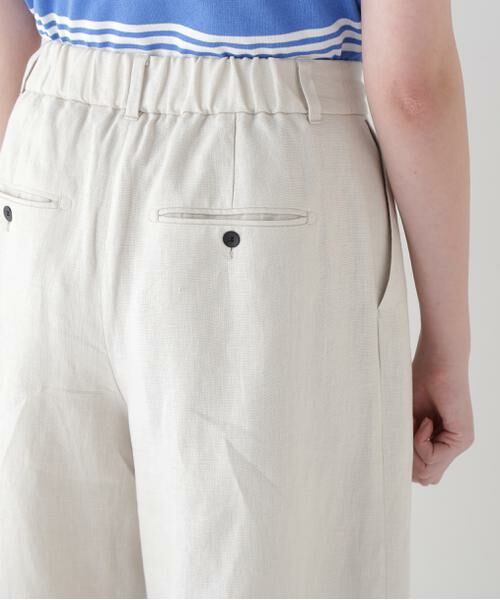 human woman / ヒューマンウーマン パンツ | ◆リネンタック入りバギーパンツ | 詳細12