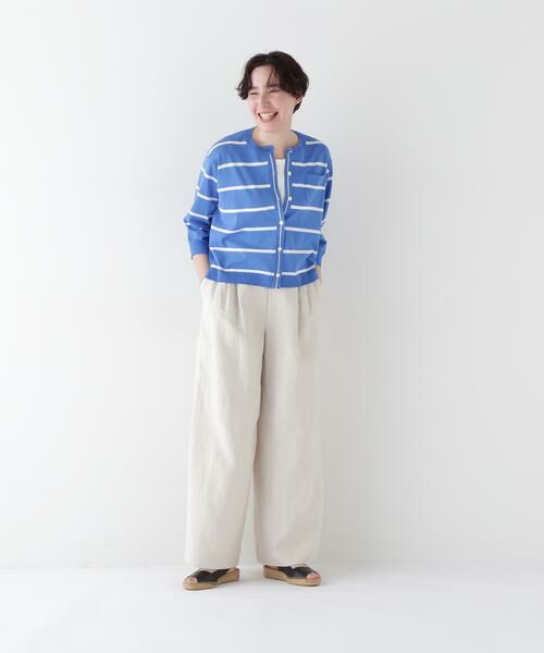 human woman / ヒューマンウーマン パンツ | ◆リネンタック入りバギーパンツ | 詳細3