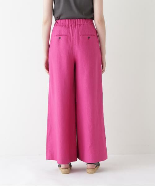 human woman / ヒューマンウーマン パンツ | ◆リネンタック入りバギーパンツ | 詳細20