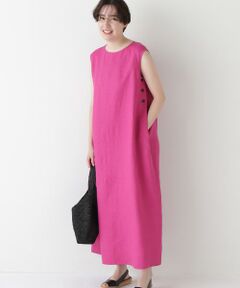 human woman / ヒューマンウーマン ワンピース | ◆リネンボートネックロングワンピース