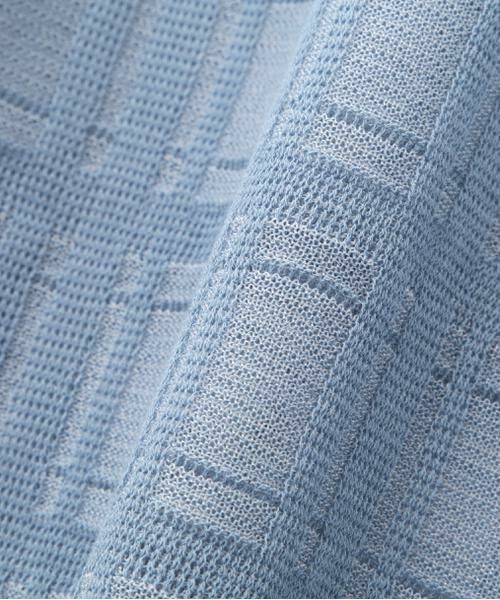 human woman / ヒューマンウーマン ワンピース | 【ウォッシャブル】【WEB・一部店舗限定】シアーチェックニットワンピース | 詳細11